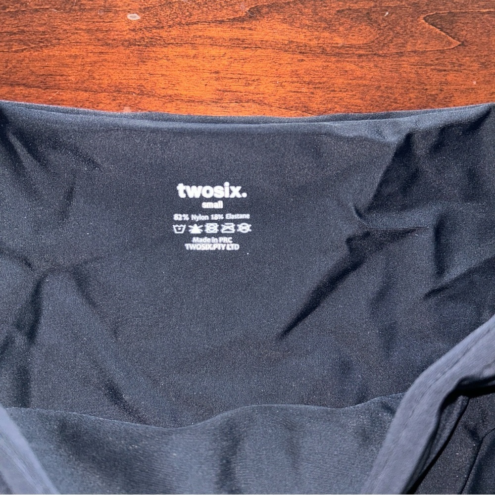 Free People Movement X TwoSix High Cut Cheeky Black Bikini Bottoms - Picture 3 of 4
